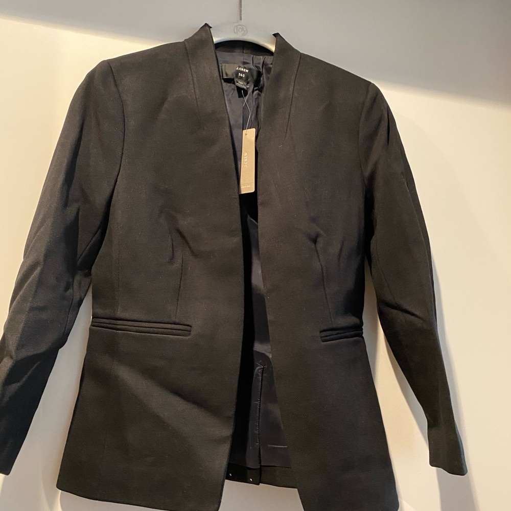 J Crew black going out blazer